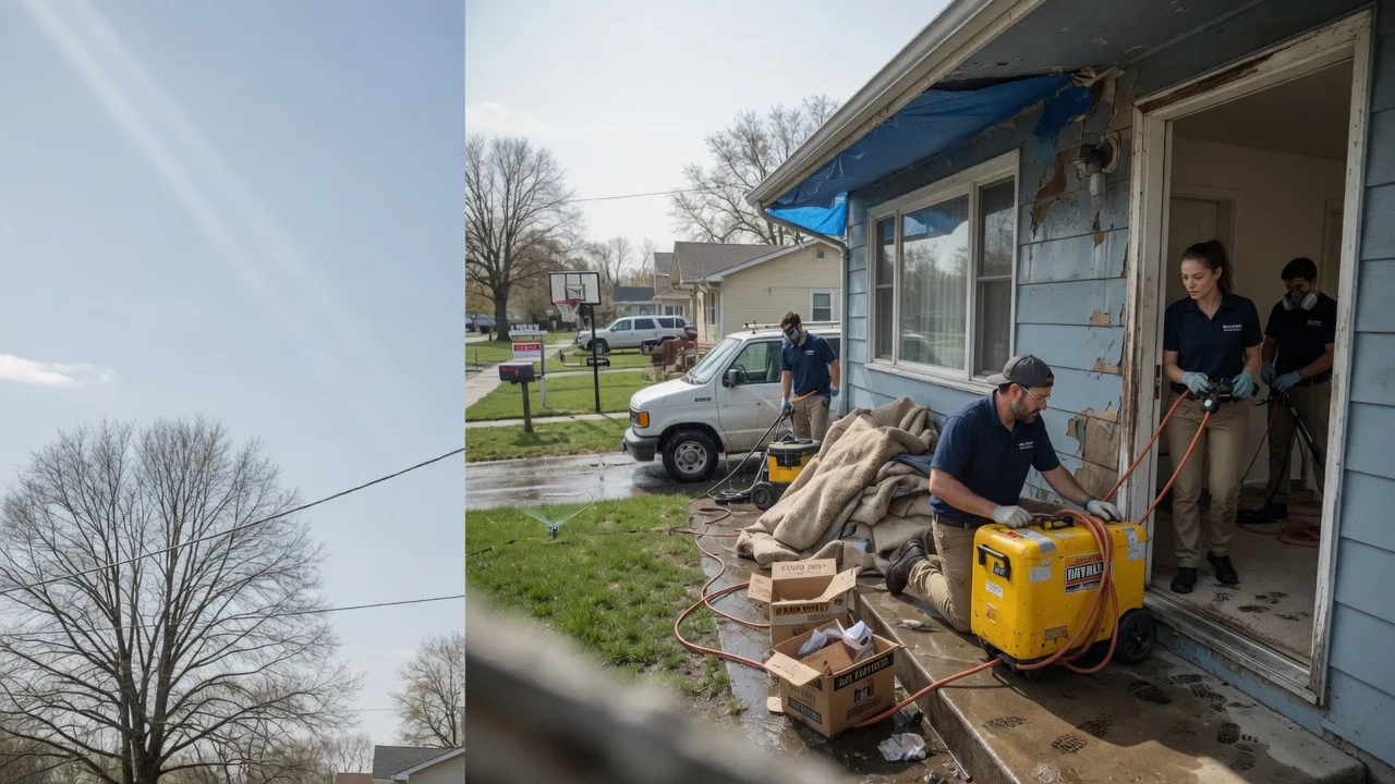 Basement Flood Cleanup in Freeburg, IL near me